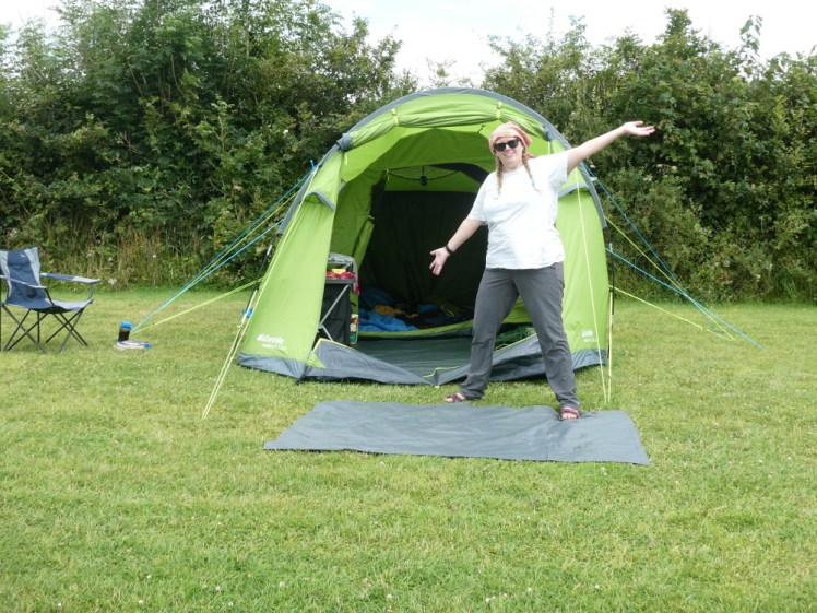 Selfie outside my new 4-man tent