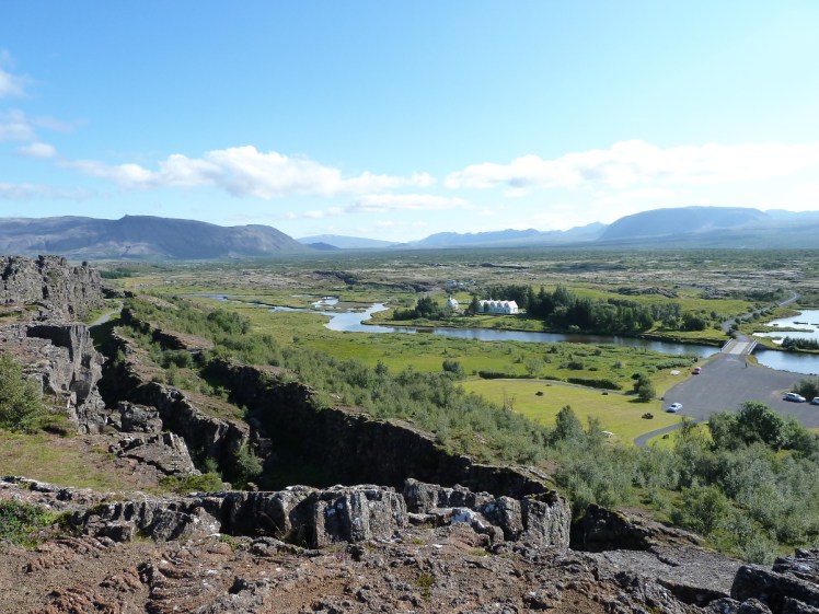 Þingvellir in summer as seen from the viewpoint