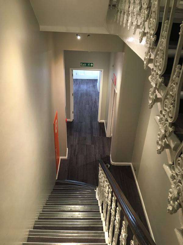 easyHotel South Kensington stairs & corridor
