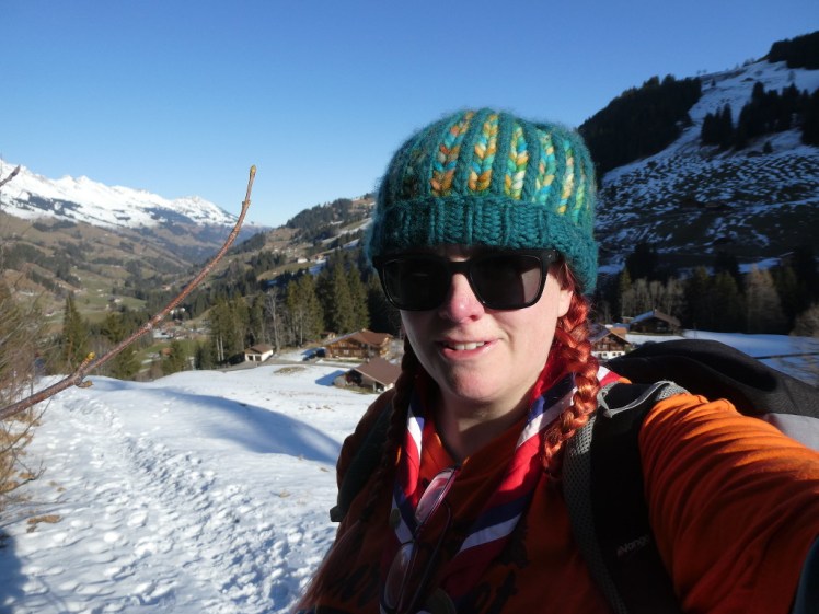 Orienteering in the snow at Adelboden