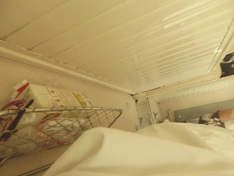 View from my bunk on the train