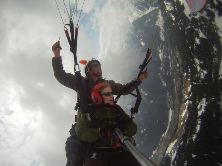 Paragliding - sideways