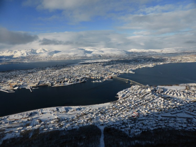 Tromsø from the top of the cablecar