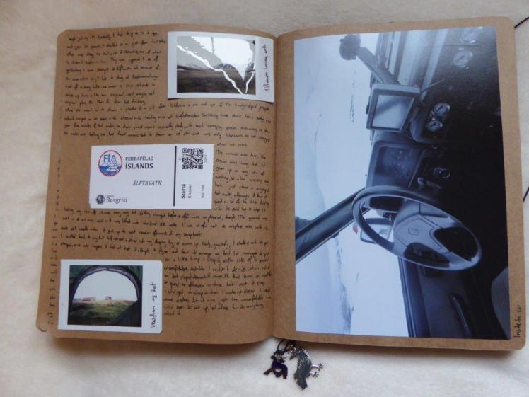 Iceland scrapbook inside