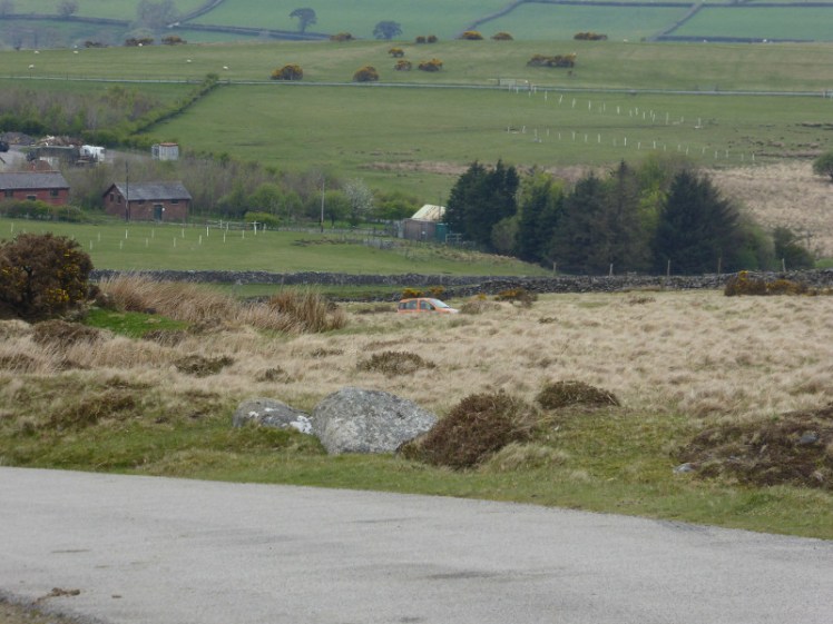 Car parked in the distance