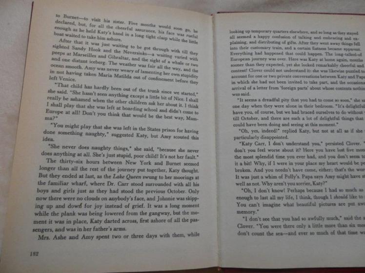 Katy returns home from What Katy Did Next by Susan Coolidge