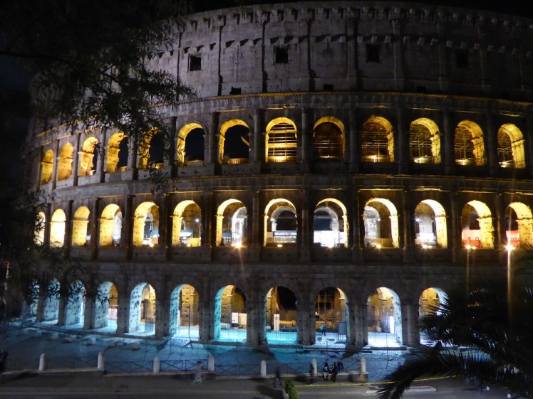 Colosseum by night