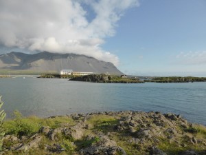 The view south from the rocky headland