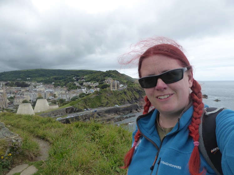 2019 in review: selfie on the cliffs at Ilfracombe