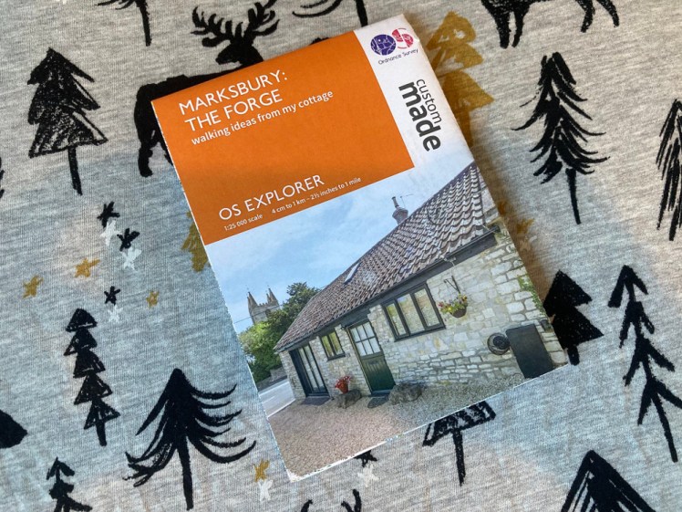 The custom OS map for my cottage walks