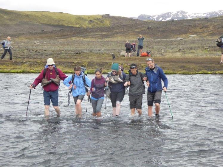 Crossing the Bláfjallakvísl