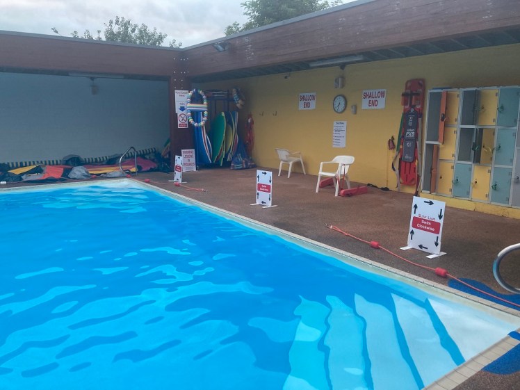 Shallow end of the pool