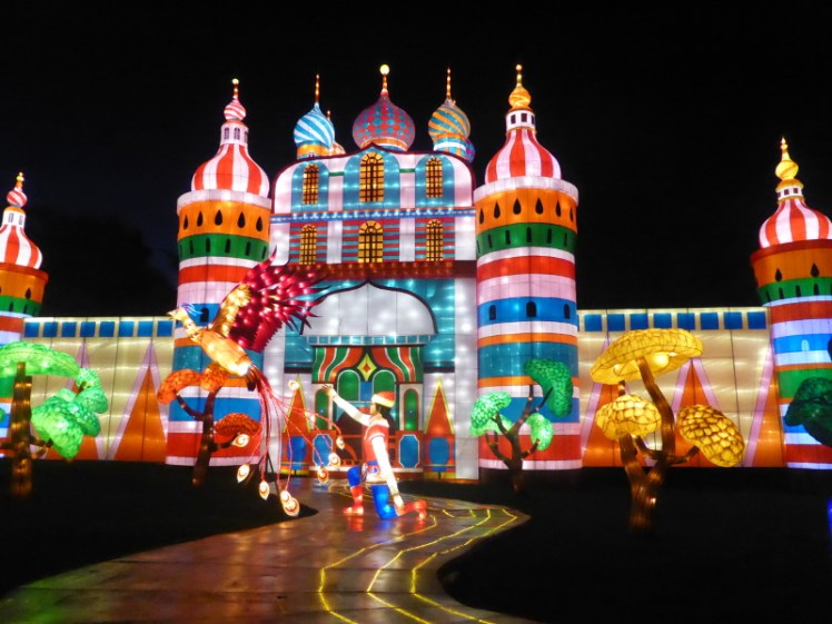 Prince Ivan's Castle lantern at Longleat's Festival of Lights