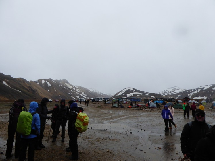 Rain at Landmannalaugar