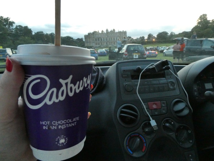 Hot chocolate in the car