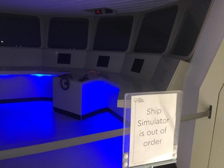 Ship simulator closed at the National Maritime Museum