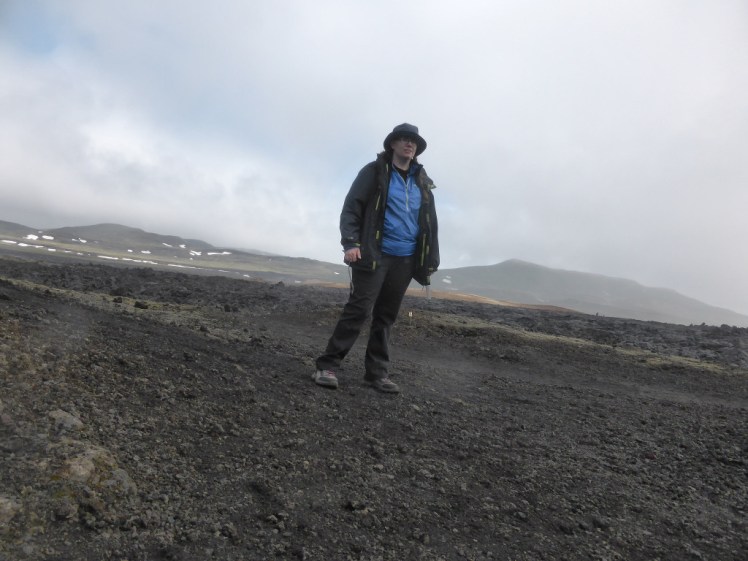 Timer selfie at Leirhnjukur a year later