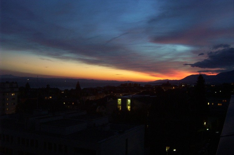 Sunset from my student room window