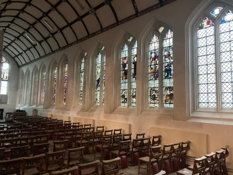 The south aisle in Truro Cathedral, which used to be the medieval St Mary's Church.