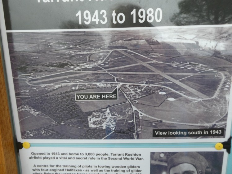 Historic aerial photo of the airfield