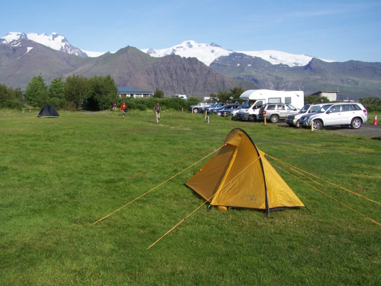 Little yellow one man tent