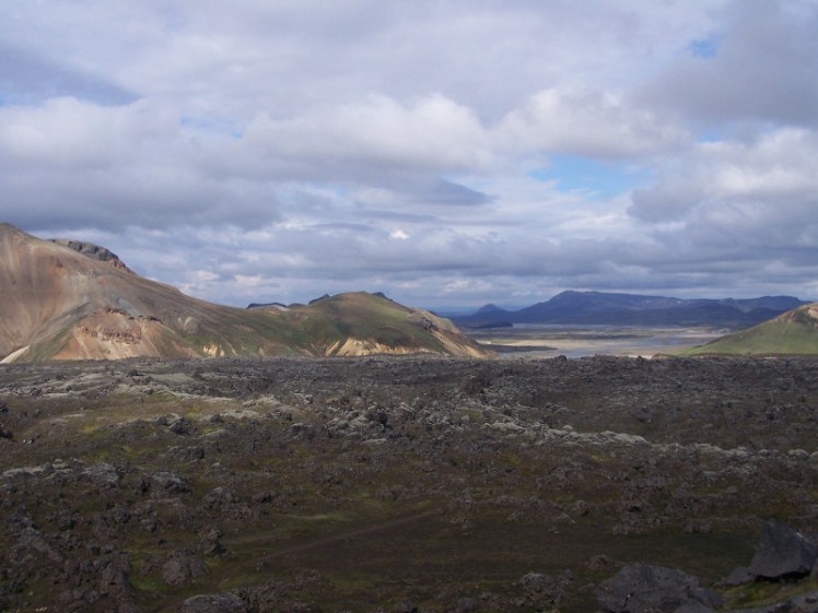 Lava & heavy clouds on day 1 of the Laugavegur trail