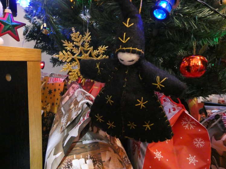 Felt angel/fairy/witch decoration from Iceland