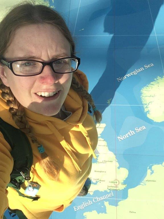 Selfie on the National Maritime Museum's Big Map