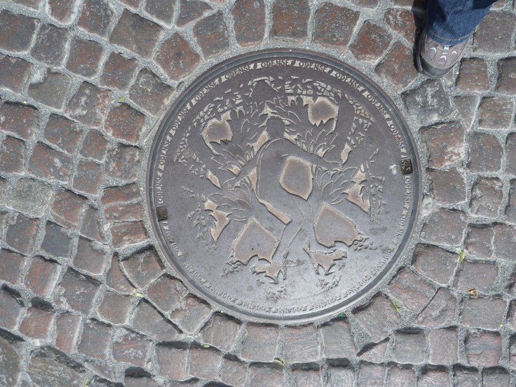 Norse mythology on a drain cover