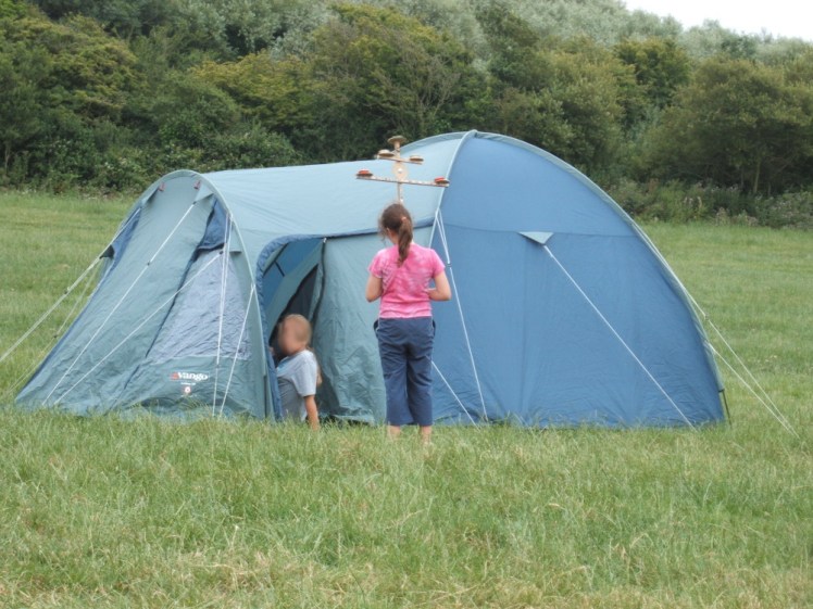 Six man dome tent with large porch