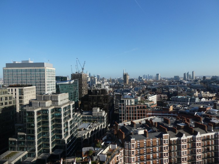 The view towards Westminster and the City from Westminster Cathedral's tower