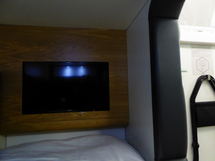 TV in Yotel Gatwick cabin