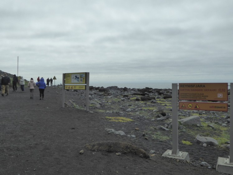 Warning signs at Reynisfjara