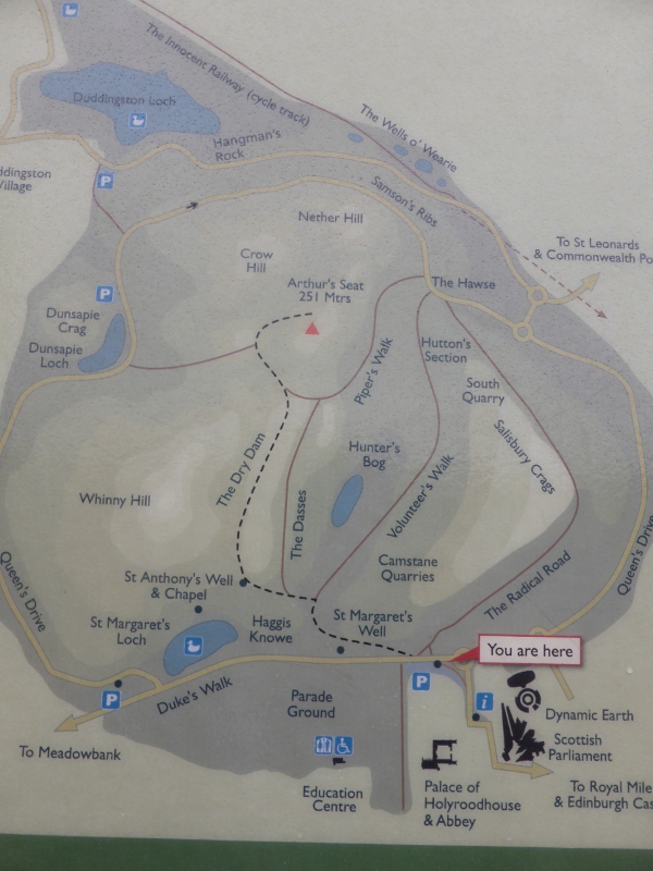 Arthur's Seat: the map