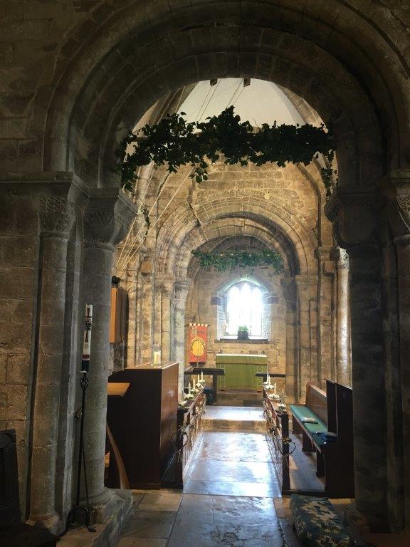 St Nicholas's Church, Studland - chancel & sanctuary from nave