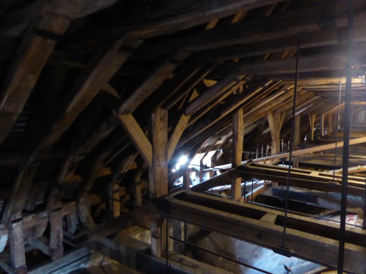 Winchester Cathedral roof beams