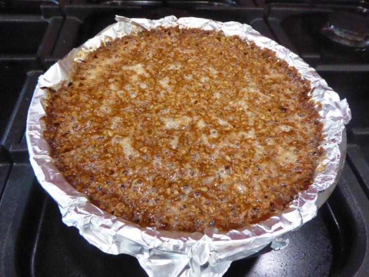 Flapjack fresh from the oven and still sizzling