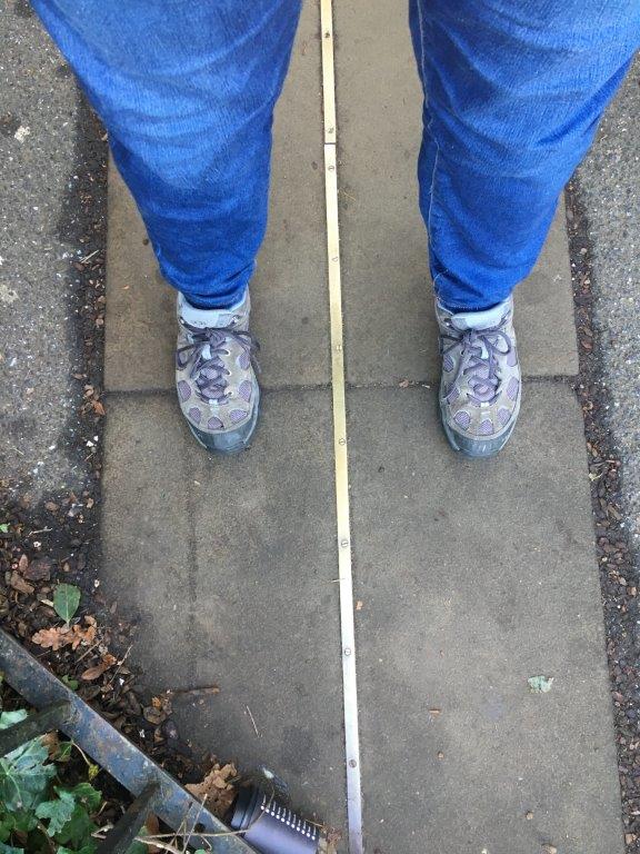 Feet selfie on the Prime Meridian