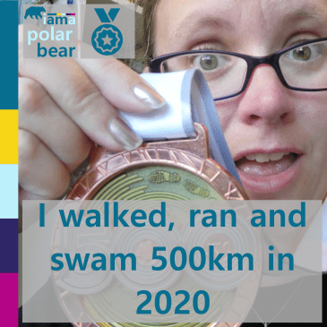 I walked, ran & swam 500km in 2020 | iamapolarbear.com
