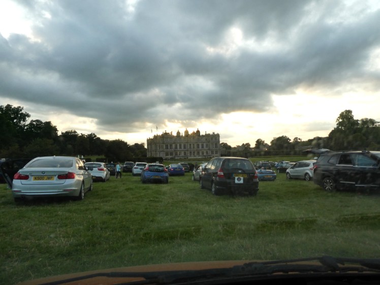 The drive-in view from my car