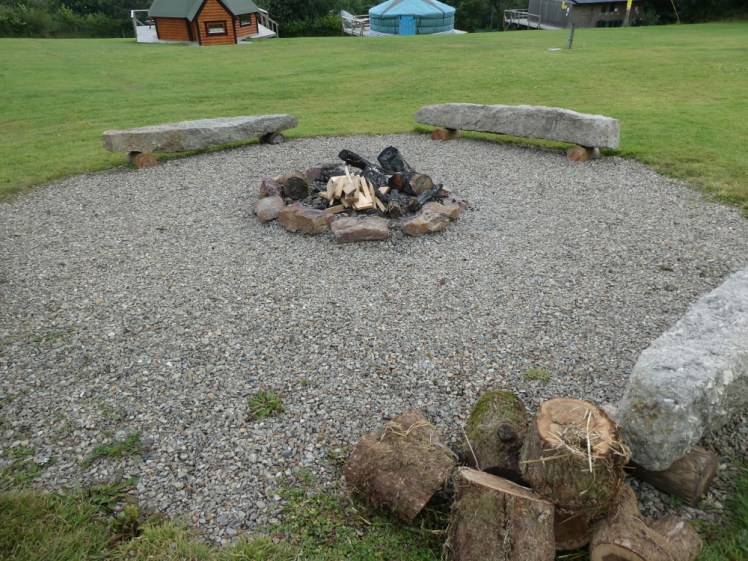 Oak Tree Lane's campfire circle