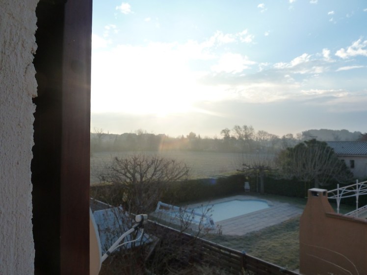 How cold? Well, look at the frost outside