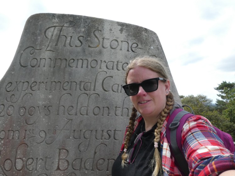 Selfie at the Brownsea Island Scout Stone