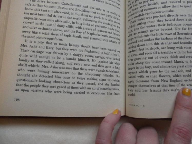 Katy in Italy from What Katy Did Next by Susan Coolidge