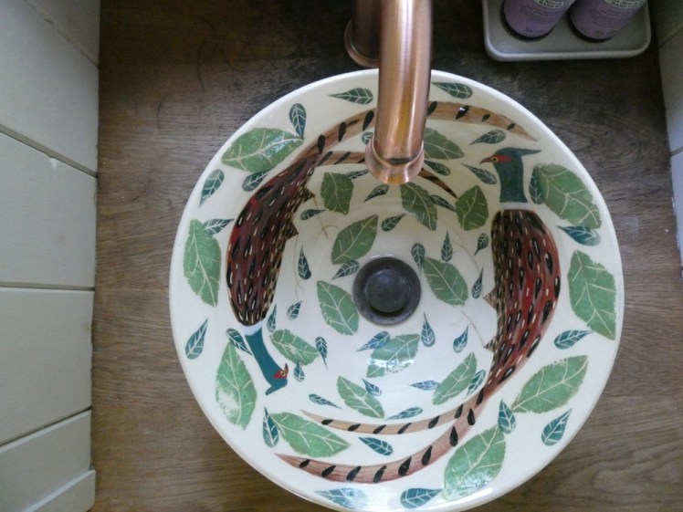 The bespoke Pleasant Pheasant sink