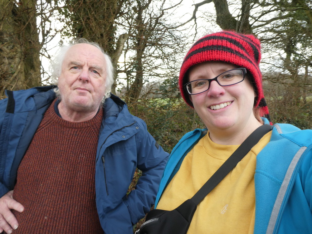 Selfie with Dad on a January walk