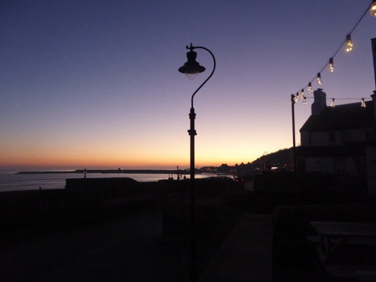 Lyme Regis at sunset