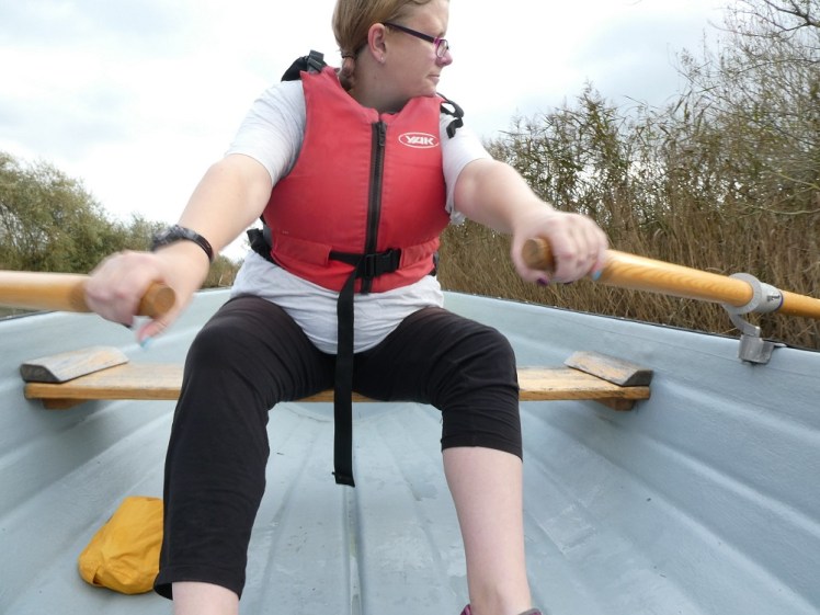 Me out rowing, really badly