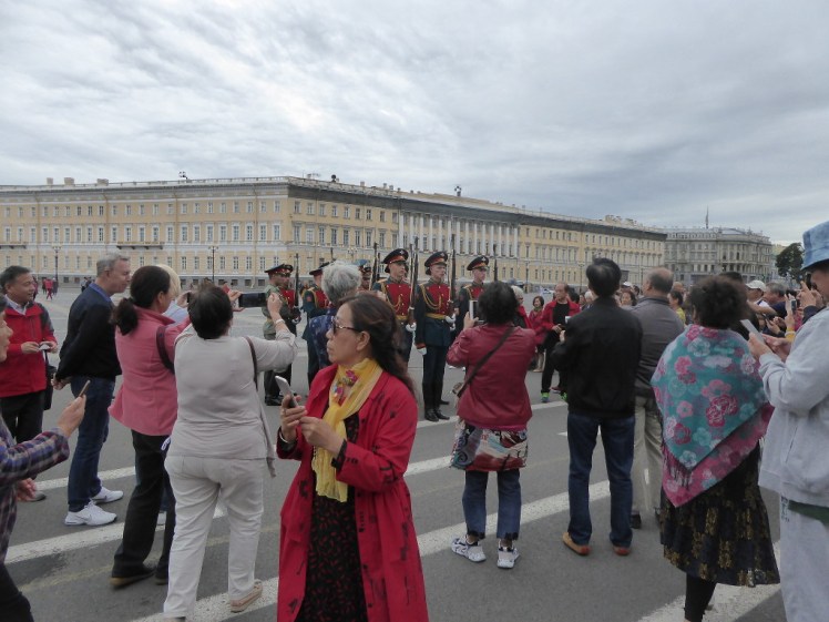 Military rehearsals in Palace Square