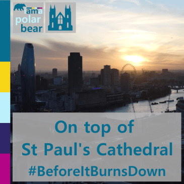 On top of St Paul's Cathedral (#BeforeItBurnsDown) | iamapolarbear.com